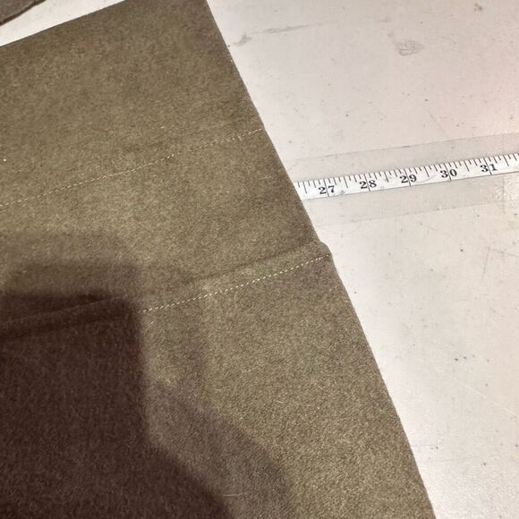 Vintage Y2K Guess Military Melange Green Wool Blend Pea Coat Medium Safari - Picture 6 of 16